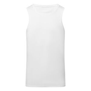 TriDri Mens Ion-Charge Performance Tank Top / White